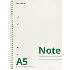 435208 Kollegieblock Note Linjerat A5