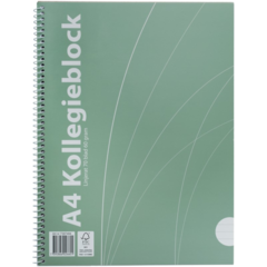 7397484 Kollegieblock Linjerat Grön A4