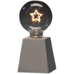 GK1813200 Bordslampa Stjärna Vit LED USB