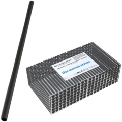 OSB10230 Sugrør The ocean straw Flergangs Svart 10x230mm