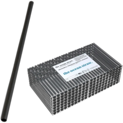 OSB6200 Sugerør The ocean straw Flergangs Svart 6x200mm