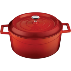 TC24K2R Gjutjärnsgryta Lava Röd 4,5L