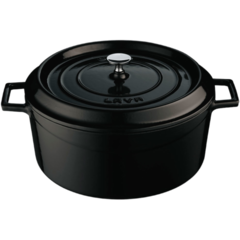 TC28K2BL Gjutjärnsgryta Lava Svart 6,7L