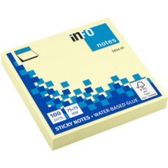 07676 Notisar Gul 75x75mm