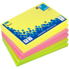 12776NRB Notisar Mixade färger 125x75mm