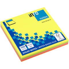 565339 Notisar Mixade färger 75x75mm