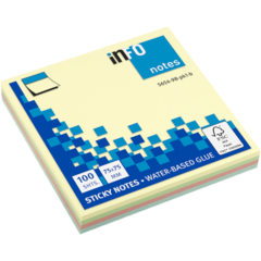 565498 Notisar Mixade färger 75x75mm