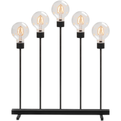 GK3964710TR Ljusstake 5-Arm Met.Svart