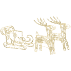 GK6192103 Ren Med Släde LED 42cm