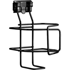 1049290 Burkhållare Toolflex med väggadapter Svart*