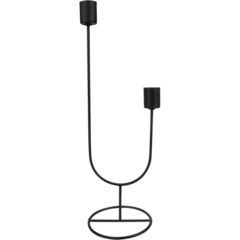 B8484096 Cosy Ljusstake Duo 30cm Svart