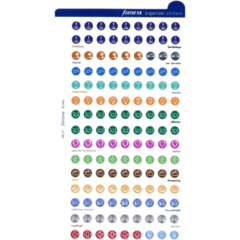 FX9130137 Etikett Symboler Filofax Personal A5