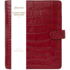 FX9022703 Classic Croc A5 Cherry Notebook