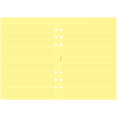 FX9343010 Refill Ark Filofax Linjerade Gul A5