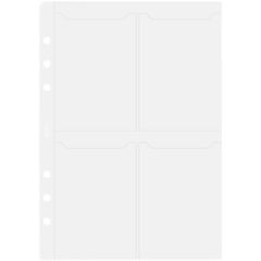 FX9343616 Kreditkortshållare Filofax För 8 visitkort A5