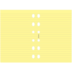 FX9213010 Refill Ark Filofax Linjerade Gul Pocket