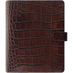 FX9026017 Classic Croc A5 Notebook in Chestnut