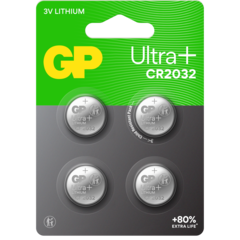 103399 Nappiparisto GP Ultra Plus Litium CR2032 4 kpl -pakkaus