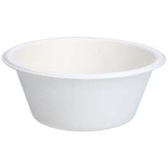 882911 Skål Bagasse Vit Djup 20cl