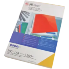 CE020070 Spiralomslag Vit A4 250mic