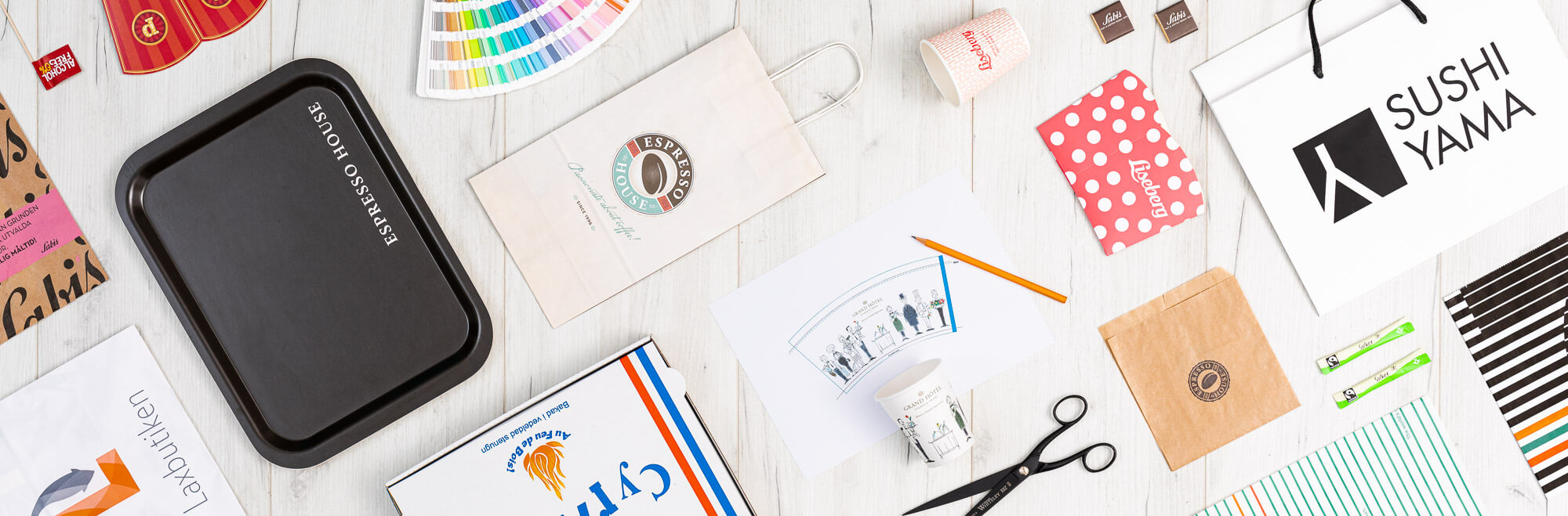 Restaurangprodukter med logo och tryck Restaurangprodukter med logo och tryck