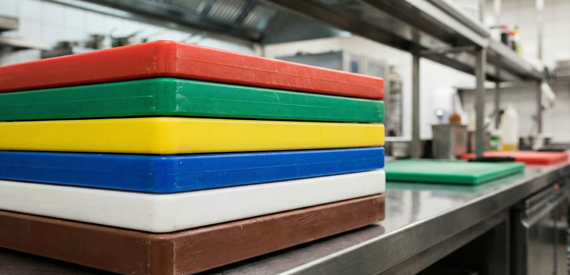 Färgkodade skärbrädor Färgkodade skärbrädor