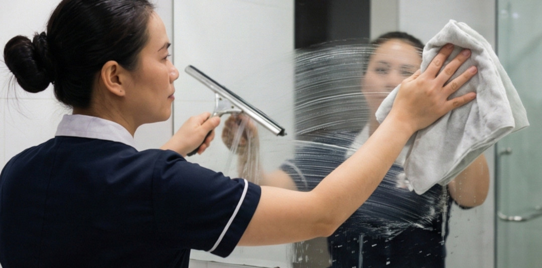 Rengöring av speglar och glas Rengöring av speglar och glas